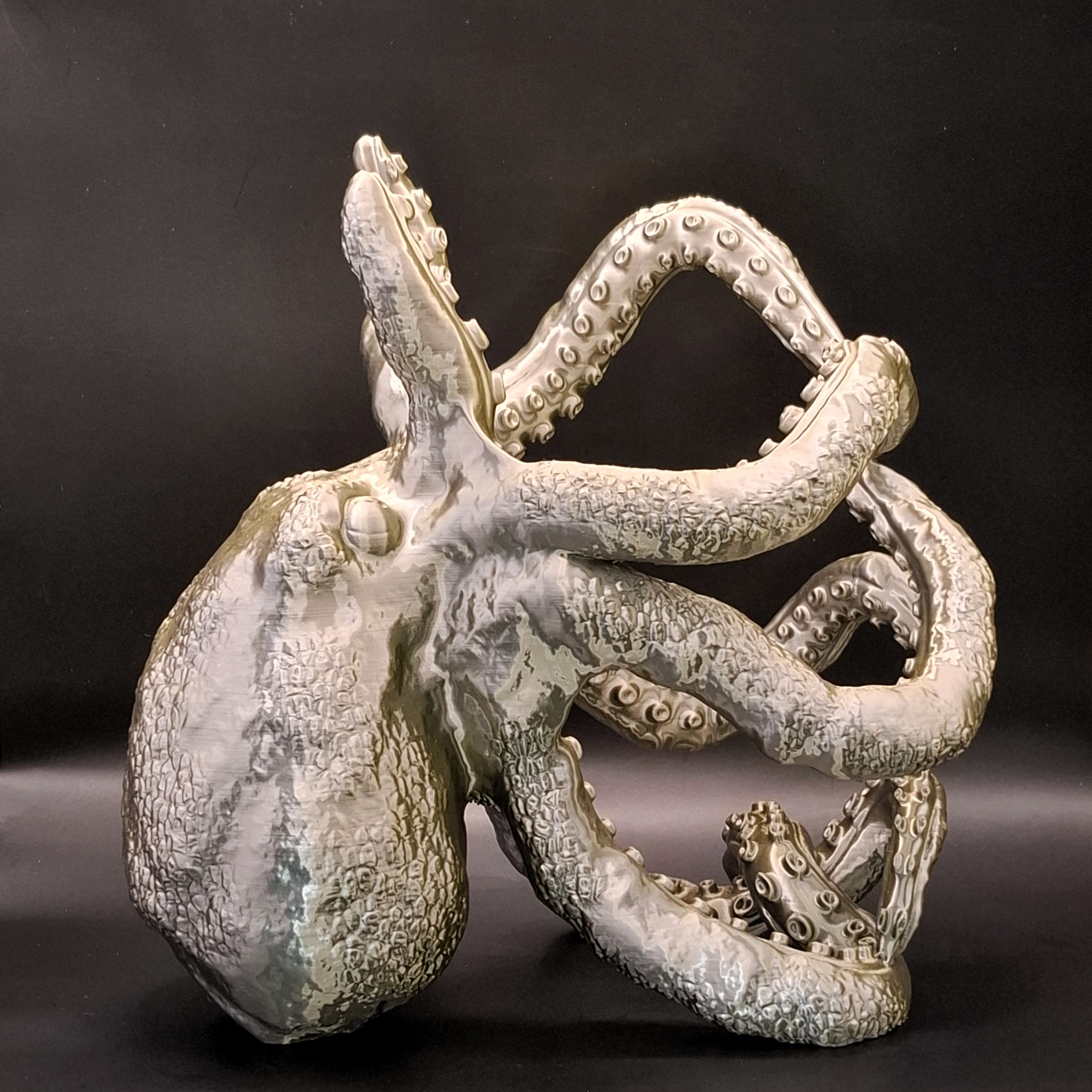 Kraken Bottle Holder - Bronze Silver