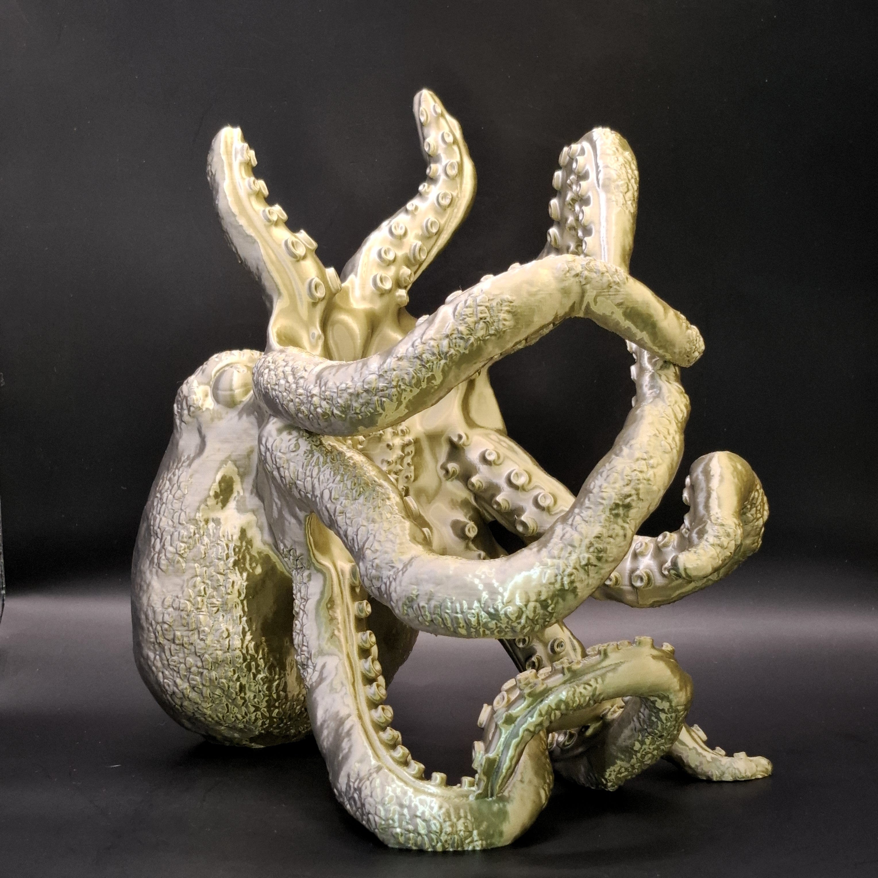 Kraken Bottle Holder - Bronze Silver