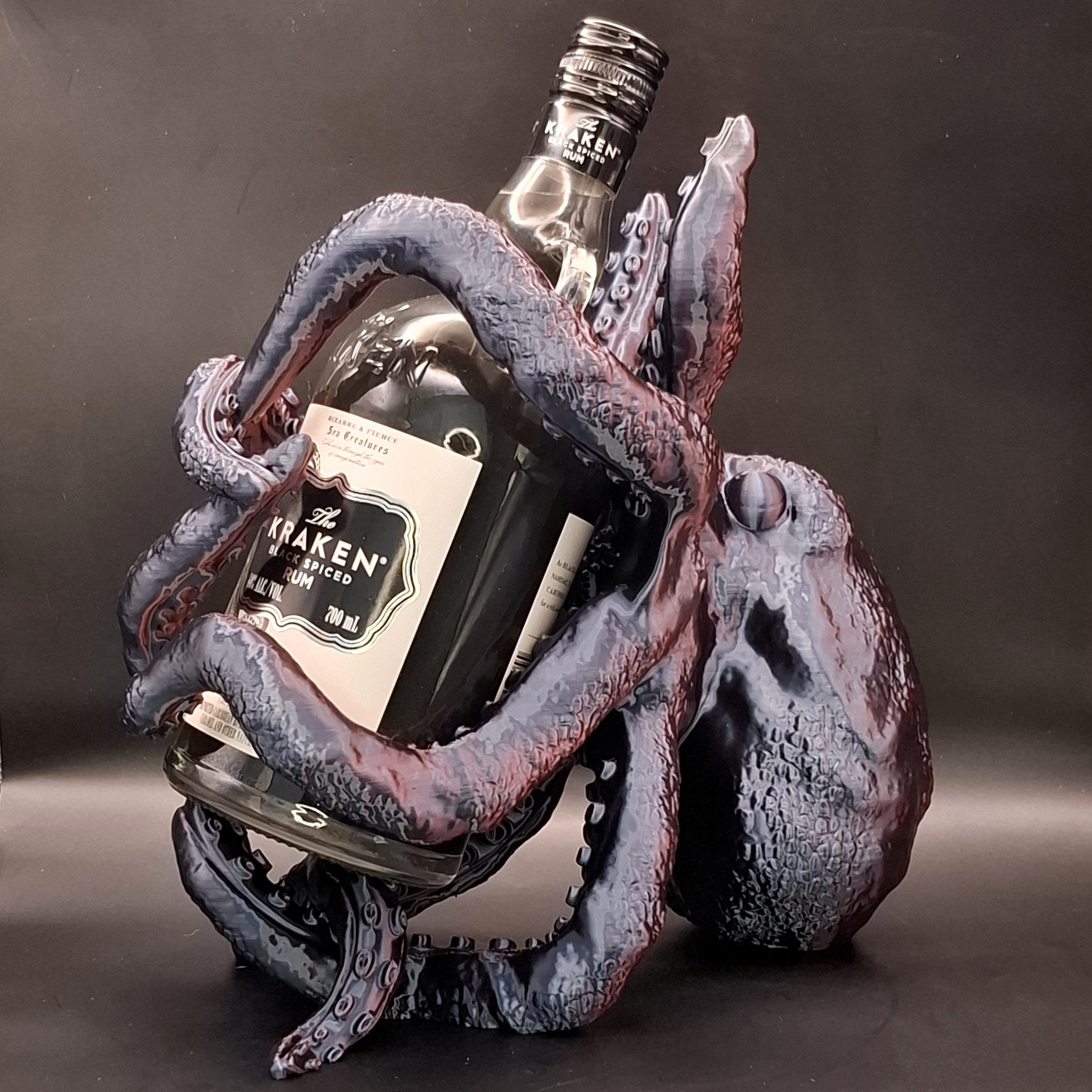 Kraken Bottle Holder - Black Red