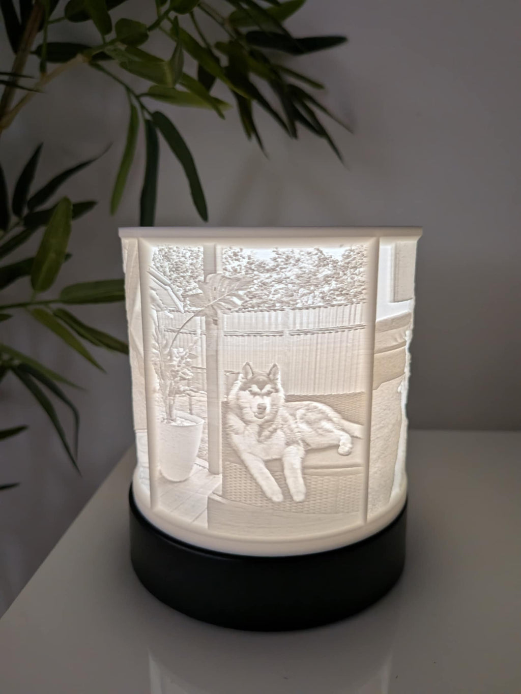 LED Lithophane Lamp with Custom Photos